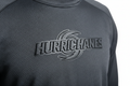 Athletic performance pullover with raised HSA-printed team logo, directional shadow revealing relief
